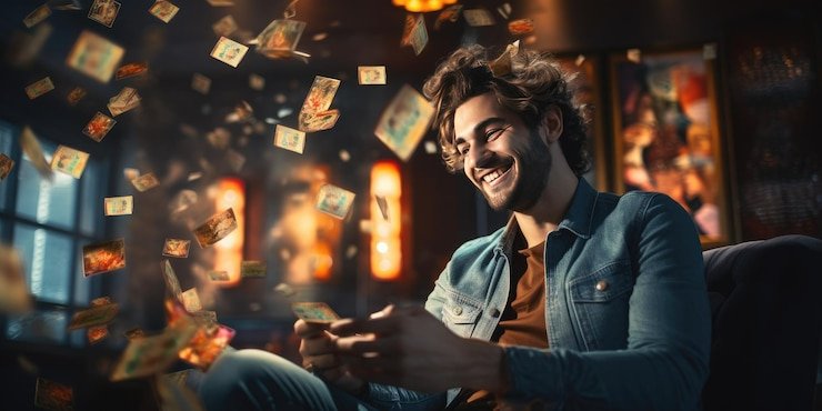Tampilan responsif aplikasi vikingbet88 di ponsel dengan fitur mode gelap dan navigasi gestur